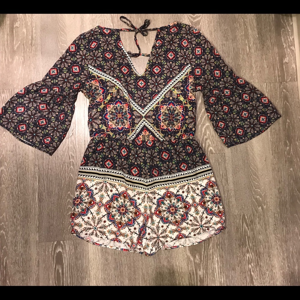 Boho Patterned Romper